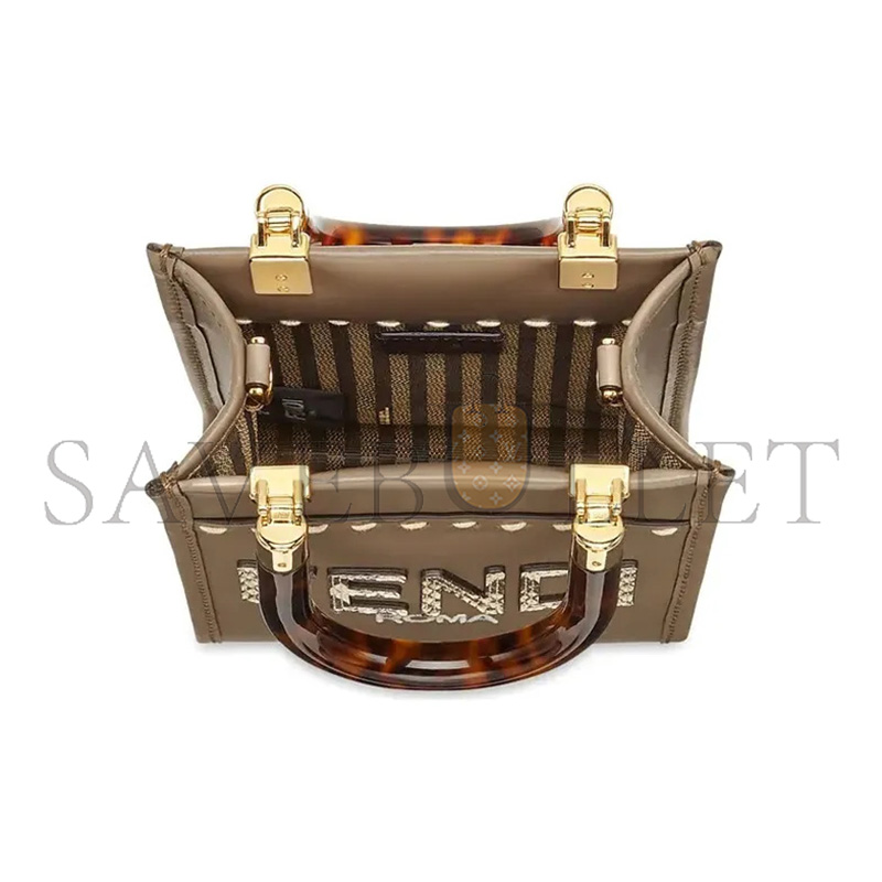 FENDI MINI SUNSHINE SHOPPER TOTE BAG 8BS051AHN5F1FEN (18*13*6cm)